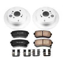 Carica l&#39;immagine nel visualizzatore di Gallery, Power Stop 06-07 Hyundai Accent Rear Z17 Evolution Geomet Coated Brake Kit