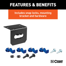 Load image into Gallery viewer, Curt 4-Way Flat Connector Socket w/Hardware (Vehicle Side Packaged)
