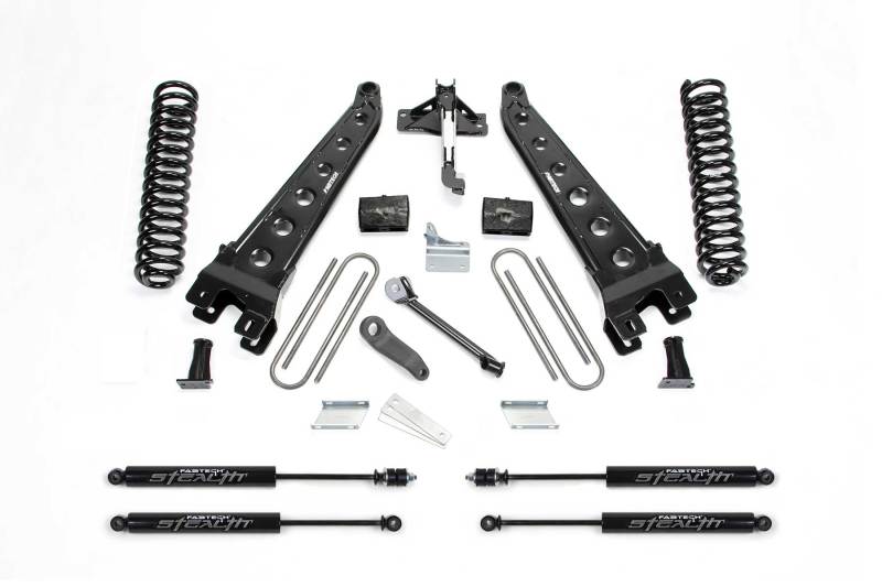 Fabtech 08-16 Ford F250/350 4WD 4in Radius Arm System w/Stealth Shocks