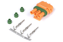 Charger l&#39;image dans la galerie, Haltech Delco Weather Pack 3 Pin GM Style MAP Sensor Connector Orange Plug &amp; Pins