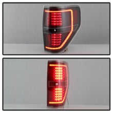 Carica l&#39;immagine nel visualizzatore di Gallery, xTune 09-14 Ford F-150 Light Bar LED Tail Lights - Black (ALT-JH-FF15009-LBLED-BK)