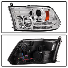 Laden Sie das Bild in den Galerie-Viewer, Spyder Dodge Ram 13-15 Projector Headlights Light Bar DRL Chrome PRO-YD-DR13-LBDRL-C