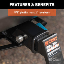 गैलरी व्यूवर में इमेज लोड करें, Curt Right-Angle Hitch &amp; Coupler Lock Set (2in Receiver 1in to 3in Latch)