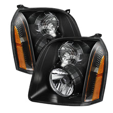 Carica l&#39;immagine nel visualizzatore di Gallery, Xtune GMC Yukon Denali 07-14 Crystal Headlights Black HD-JH-GYD07-AM-BK