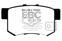 गैलरी व्यूवर में इमेज लोड करें, EBC 05-06 Honda CR-V 2.4 Greenstuff Rear Brake Pads