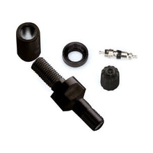 Carica l'immagine nel visualizzatore di Gallery, Schrader TPMS Service Pack - Straight Black Valve Stem Assembly Components for 33900 - 4 Pack