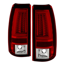 Laden Sie das Bild in den Galerie-Viewer, Spyder Chevy Silverado 1500/2500 03-06 Version 2 LED Tail Lights - Red Clear ALT-YD-CS03V2-LED-RC