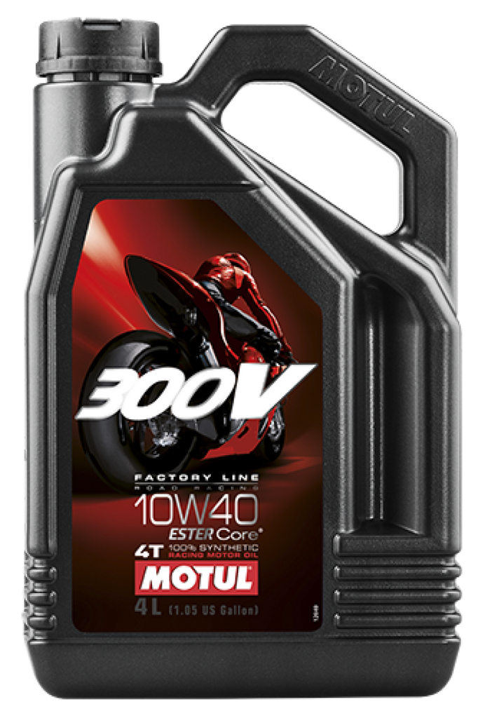 Motul 4L Synthetic-ester 300V Factory Line Road Racing 10W40 - Single image 1