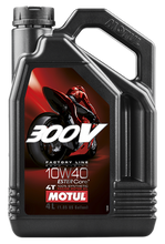 Load image into Gallery viewer, Motul 4L Synthetic-ester 300V Factory Line Road Racing 10W40 - Single image 1