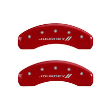 Charger l&#39;image dans la galerie, MGP 4 Caliper Covers Engraved Front &amp; Rear With stripes/Journey Yellow finish black ch