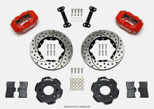 गैलरी व्यूवर में इमेज लोड करें, Wilwood Forged Dynalite Front Hat Kit 11.00in Drilled Red Integra/Civic w/Fac.240mm Rtr