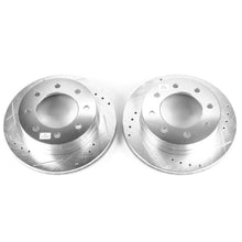 Carica l&#39;immagine nel visualizzatore di Gallery, Power Stop 2003 Chevrolet Silverado 1500 HD Rear Evolution Drilled &amp; Slotted Rotors - Pair