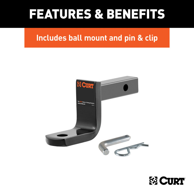 Curt 14-19 Chevrolet Impala Class 2 Trailer Hitch w/1-1/4in Ball Mount