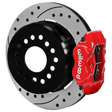Charger l&#39;image dans la galerie, Wilwood Chevrolet 7-5/8in Rear Axle Dynalite Disc Brake Kit 12.19in Drill/Slot Rotor Red Caliper