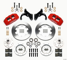 Carica l&#39;immagine nel visualizzatore di Gallery, Wilwood Dynapro 6 Front Hub Kit 12.19in Red 69-70 Impala Drum/Disc 69-82 Vette