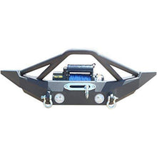 Load image into Gallery viewer, DV8 Offroad 07-18 Jeep Wrangler JK/JL FS-10 Full Length Steel Front Bumper w/ Skid Plate