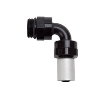 Laden Sie das Bild in den Galerie-Viewer, Russell Performance -8 SAE Port Male to -8 AN Hose 90 Degree Crimp On Hose End - Black Anodized