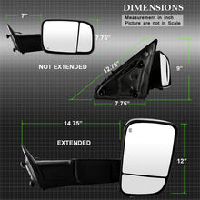 Carica l&#39;immagine nel visualizzatore di Gallery, Xtune Dodge Ram 1500 09-12 Power Heated Adjust Mirror Black HoUSing Right MIR-DRAM09S-PWH-R