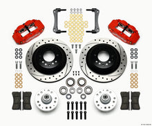 गैलरी व्यूवर में इमेज लोड करें, Wilwood Narrow Superlite 6R Front Hub &amp; 1PC Rtr Kit 12.88in Dril -Red 79-81 Camaro