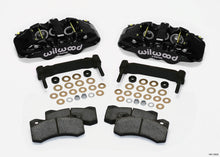 Carica l&#39;immagine nel visualizzatore di Gallery, Wilwood AERO6 Front Caliper &amp; Bracket Kit - Black 97-13 C5/C6 Corvette w/ OEM HD/Z51 Rotors
