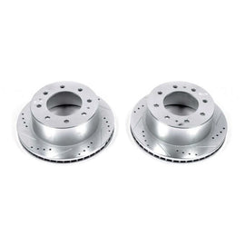 Power Stop 11-19 Chevrolet Silverado 2500 HD Rear Evolution Drilled & Slotted Rotors - Pair - 2to4wheels