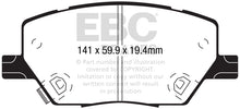 Carica l&#39;immagine nel visualizzatore di Gallery, EBC 2015+ Fiat 500X 1.4L Turbo Greenstuff Front Brake Pads