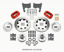 गैलरी व्यूवर में इमेज लोड करें, Wilwood Forged Dynalite Front Kit 12.19in Drill Red 65-72 CDP C Body -Drum