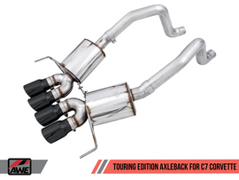 AWE Tuning 14-19 Chevy Corvette C7 Z06/ZR1 (w/o AFM) Touring Edition Axle-Back Exhaust w/Black Tips