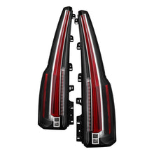 Carica l&#39;immagine nel visualizzatore di Gallery, Spyder Chevy Tahoe Suburban 15-17 LED Tail Lights (Escalade Style) Black  ALT-JH-CSUB15-2IN1LED-BK