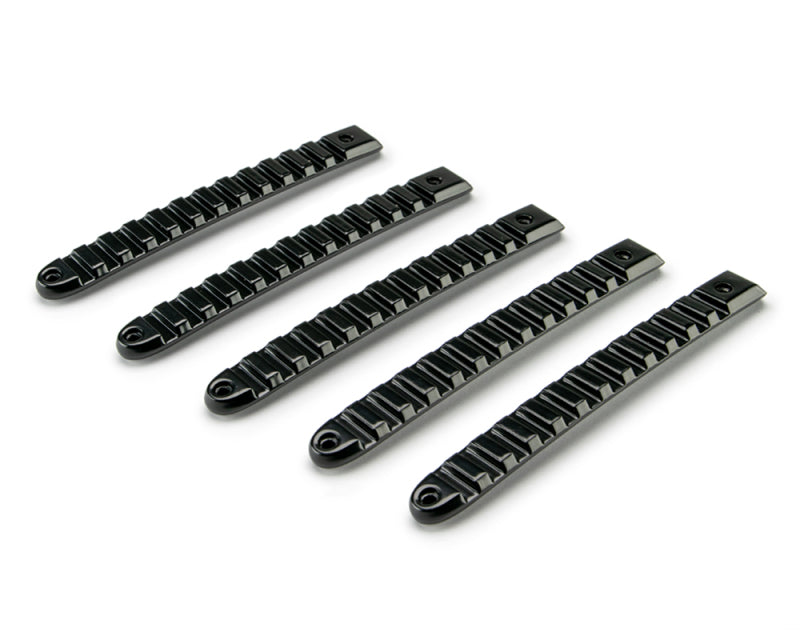 DV8 Offroad 2007-2018 Jeep JK Black Rail Style Door Handle Inserts - Set Of 5