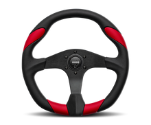 Carica l&#39;immagine nel visualizzatore di Gallery, Momo Quark Steering Wheel 350 mm - Black Poly/Black Spokes