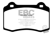 Laden Sie das Bild in den Galerie-Viewer, EBC 15+ Cadillac CTS 3.6 Twin Turbo Redstuff Rear Brake Pads