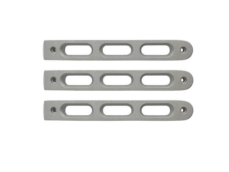 DV8 Offroad 2007-2018 Jeep JK Silver Slot Style Door Handle Inserts - Set Of 3