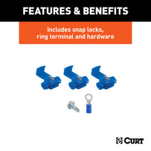 Load image into Gallery viewer, Curt 4-Way Flat Connector Plug w/48in Wires &amp; Hardware (Trailer Side Packaged)