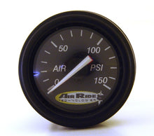 Carica l&#39;immagine nel visualizzatore di Gallery, Ridetech Air Pressure Gauge Dual Needle Black Face 150psi w/ Fittings