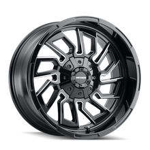 Cargar imagen en el visor de la galería, Mayhem 8111 Flywheel 20x10 / 8x165.1 BP / -19mm Offset / 125.2mm Hub Black w/ Milled Spokes Wheel