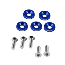 Carica l&#39;immagine nel visualizzatore di Gallery, Xtune 7075-T6 Aluminum Concave Washer Blue ACC-WASHER-BL