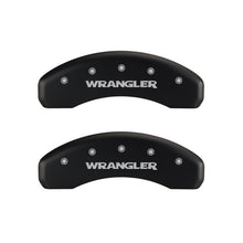 Charger l&#39;image dans la galerie, MGP 4 Caliper Covers Engraved Front &amp; Rear WRANGLER Red finish silver ch