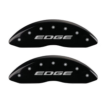 गैलरी व्यूवर में इमेज लोड करें, MGP 4 Caliper Covers Engraved Front &amp; Rear EDGE/2015 Black finish silver ch