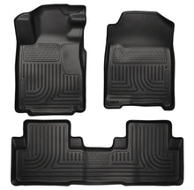 Carica l'immagine nel visualizzatore di Gallery, Husky Liners 11-12 Dodge Charger/Chrysler 300 WeatherBeater Combo Black Floor Liners