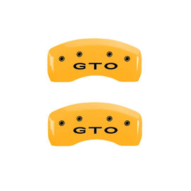 MGP 4 Caliper Covers Engraved Front Pontiac Rear Gto Yellow Finish Black Char 2004 Pontiac GTO