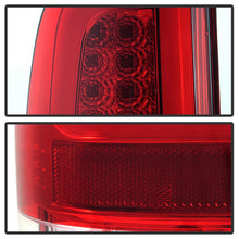 Laden Sie das Bild in den Galerie-Viewer, Spyder 08-16 Ford Super Duty F-250 V3 Light Bar LED Tail Lights - Red Clear (ALT-YD-FS07V3-LBLED-RC)