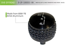 Cargar imagen en el visor de la galería, DV8 Offroad 1987-1995 Jeep YJ 4WD Transfer Case Knob Black