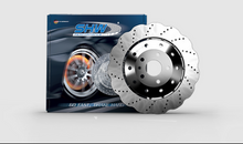 Laden Sie das Bild in den Galerie-Viewer, SHW 13-15 Audi RS5 4.2L Rear Drilled-Dimpled Lightweight Wavy Brake Rotor