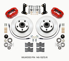गैलरी व्यूवर में इमेज लोड करें, Wilwood Forged Dynalite-M Front Kit 11.00in 1 PC Rotor&amp;Hub Red 67-69 Camaro 64-72 Nova Chevelle