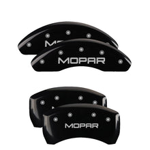 Cargar imagen en el visor de la galería, MGP 4 Caliper Covers Engraved F &amp; R Chrysler Wing Yellow Finish Black Char 2004 Chrysler Pacifica