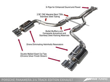 Charger l&#39;image dans la galerie, AWE Tuning Panamera 2/4 Track Edition Exhaust (2011-2013) - w/Chrome Silver Tips