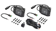 Laden Sie das Bild in den Galerie-Viewer, Hella Universal Black Magic 3.2in L.E.D. Cube Kit - Flood Beam (Flush Mount)