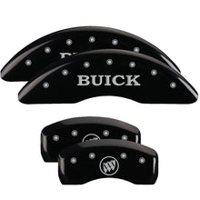Charger l&#39;image dans la galerie, MGP 4 Caliper Covers Engraved Front &amp; Rear MOPAR Black finish silver ch