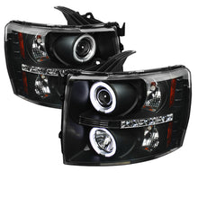 Laden Sie das Bild in den Galerie-Viewer, Spyder Chevy Silverado 1500 07-13 Projector Headlights CCFL Halo LED Blk PRO-YD-CS07-CCFL-BK